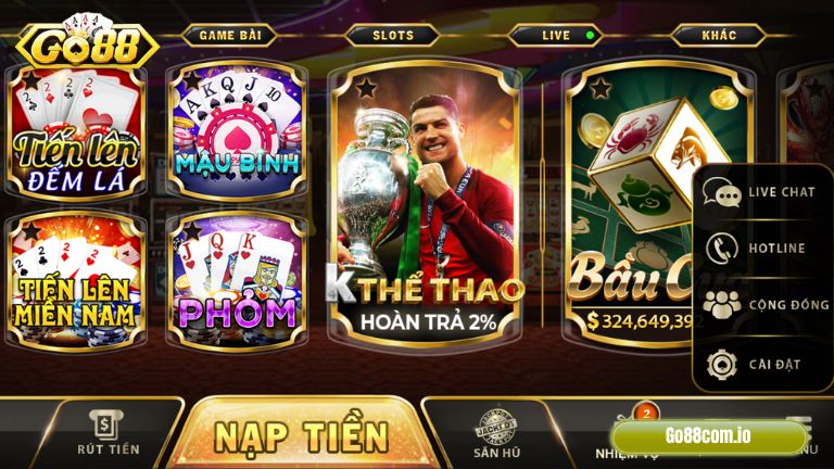 Chấm điểm cho các tính năng thông minh chỉ thấy tại Go88