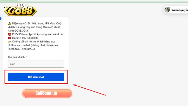 Chat với nhân viên để nhận hỗ trợ