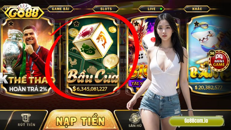Giao diện sang trọng không nên bỏ lỡ tại game Bầu Cua