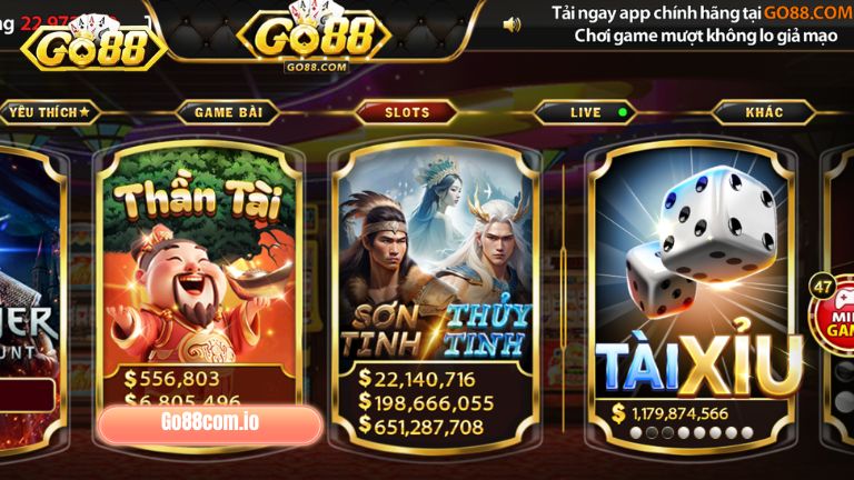 Top game nổ hũ Go88 quy tụ với 13 trò hay miễn chê